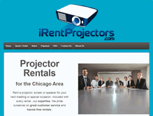 Tablet Screenshot of irentprojectors.com